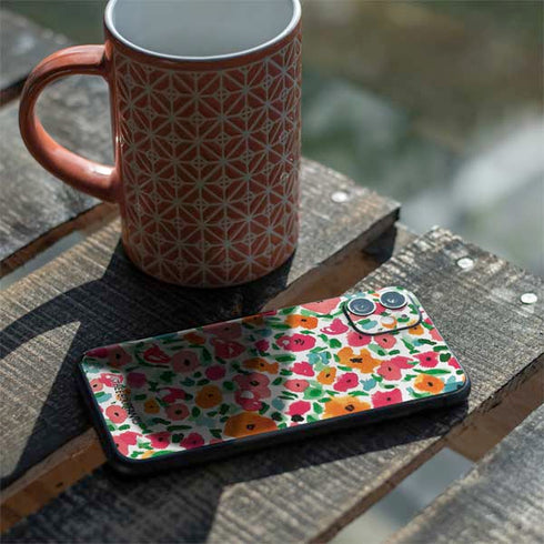 Bouffants and Broken Hearts Watercolor Floral iPhone 11 Skin